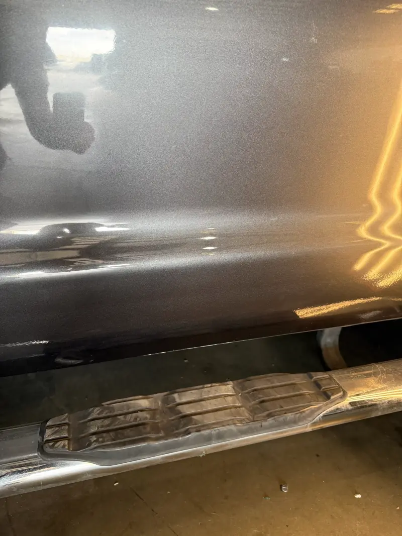 After: Large body dent eliminated using advanced PDR methods